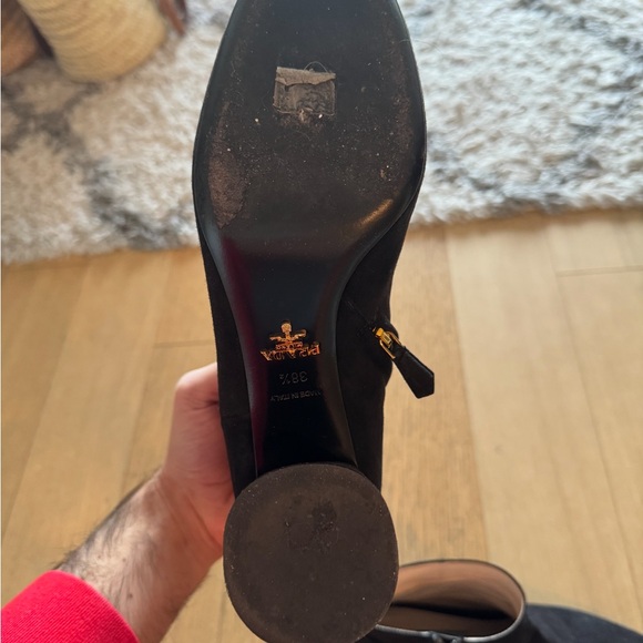 Black suede Prada boots size 38.5 - Picture 9 of 9